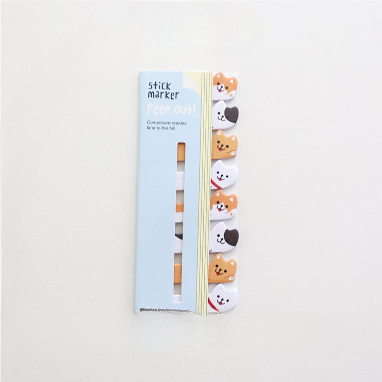 Row Animal Paper Self-adhesive Sticky Notes