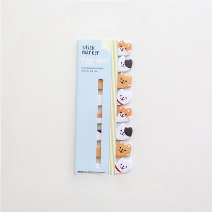 Row Animal Paper Self-adhesive Sticky Notes