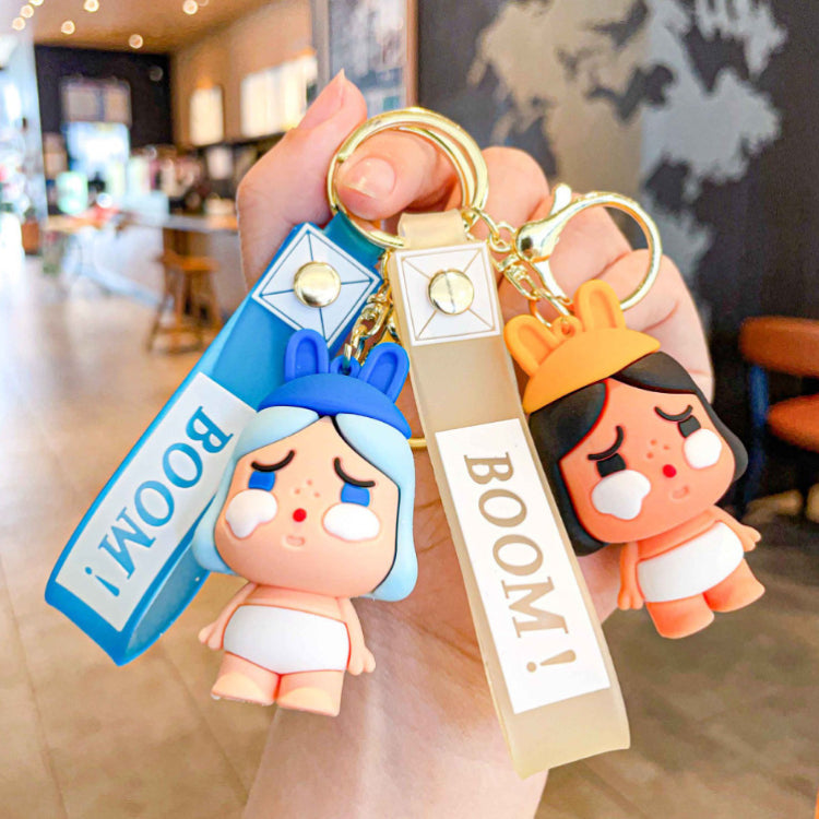 Cartoon Doll Silicone Creative Keychain