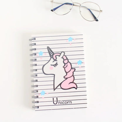 Kawaii Unicorn Ring Notebook