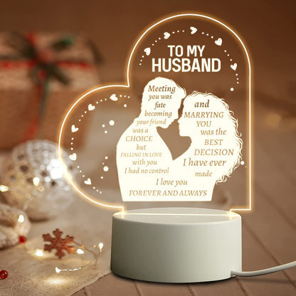 Mother's Day Rechargeable Transparent Acrylic Gift Ornaments