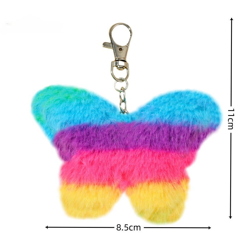 Imitation Rex Rabbit Fur Keychain