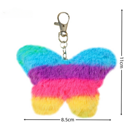 Imitation Rex Rabbit Fur Keychain