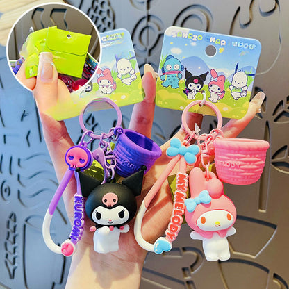 Cartoon KuKu PVC Soft Keychain Creative Keychain