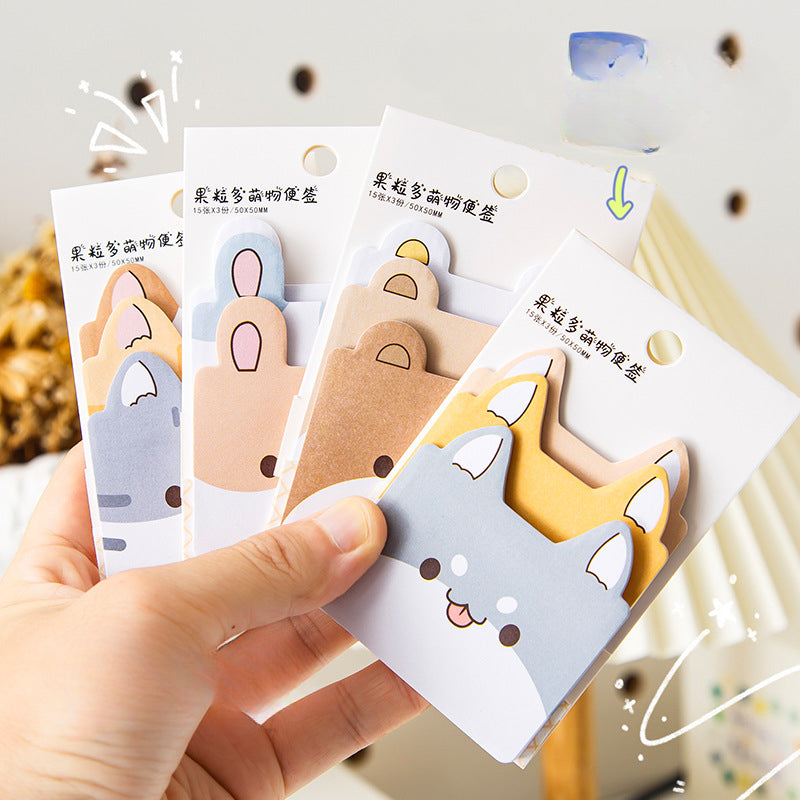 Paper Cartoon Animal Sticky Notes