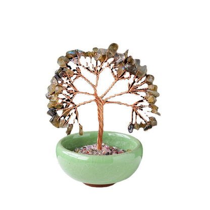 Natural Crystal Tree Ornaments