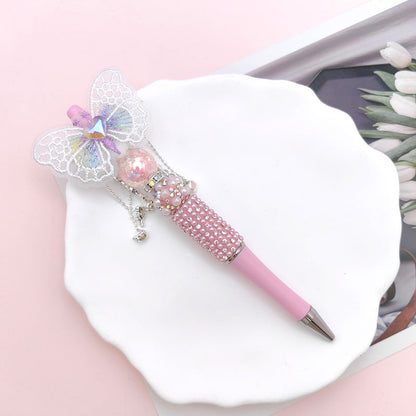 Beaded Pen Pearl Rhinestone Bow Lace Pen Handmade