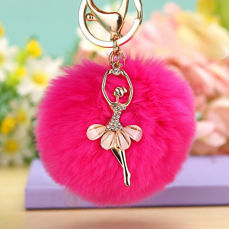 Water Diamond Barre Dance Rex Rabbit Hair Ball