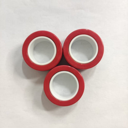 Plastic Decompression Rotating Magnetic Toy Bracelet Rings