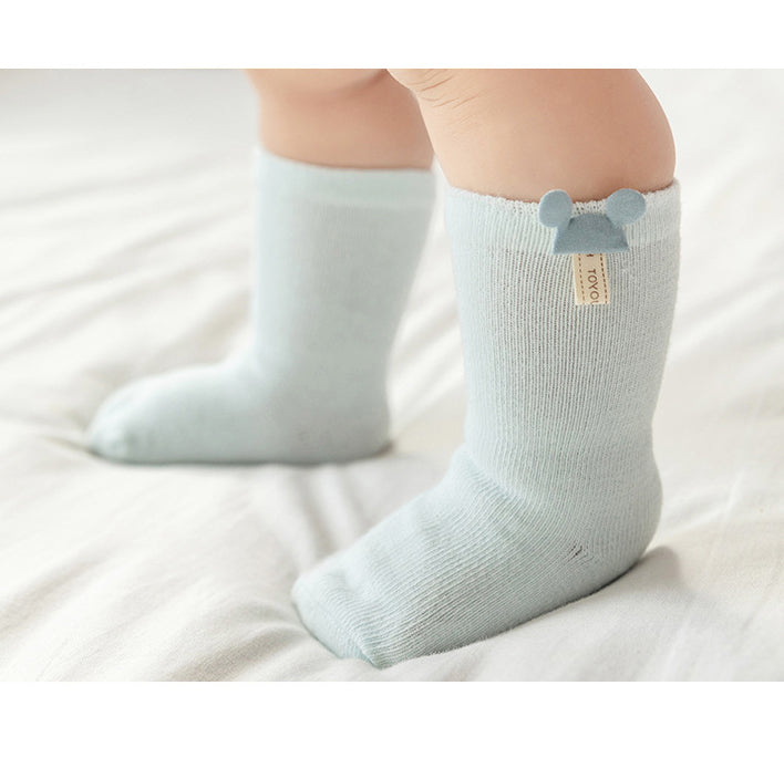 Baby Girls Boys Solid Color Letters Cartoon Accessories Socks