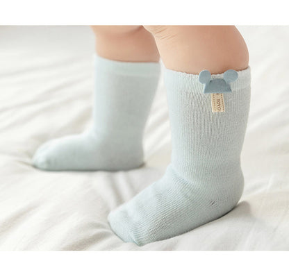 Baby Girls Boys Solid Color Letters Cartoon Accessories Socks