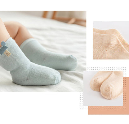 Baby Girls Boys Solid Color Letters Cartoon Accessories Socks