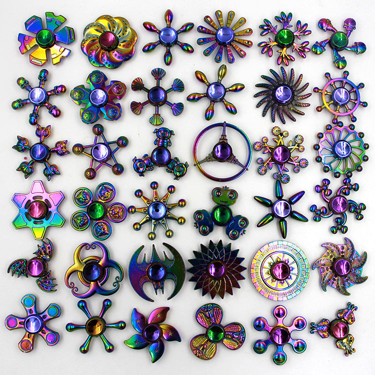 Wholesale Colorful Fidget Spinner Zinc Alloy TOY Random