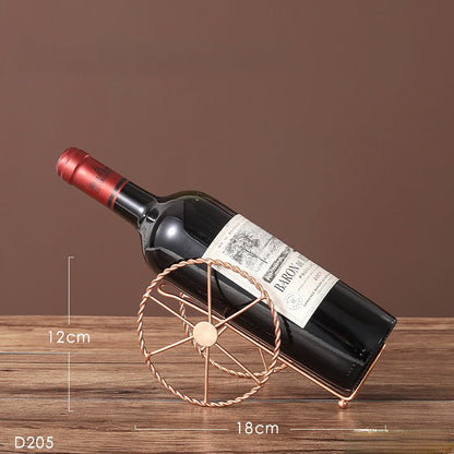 European Metal Wine Rack Ornament