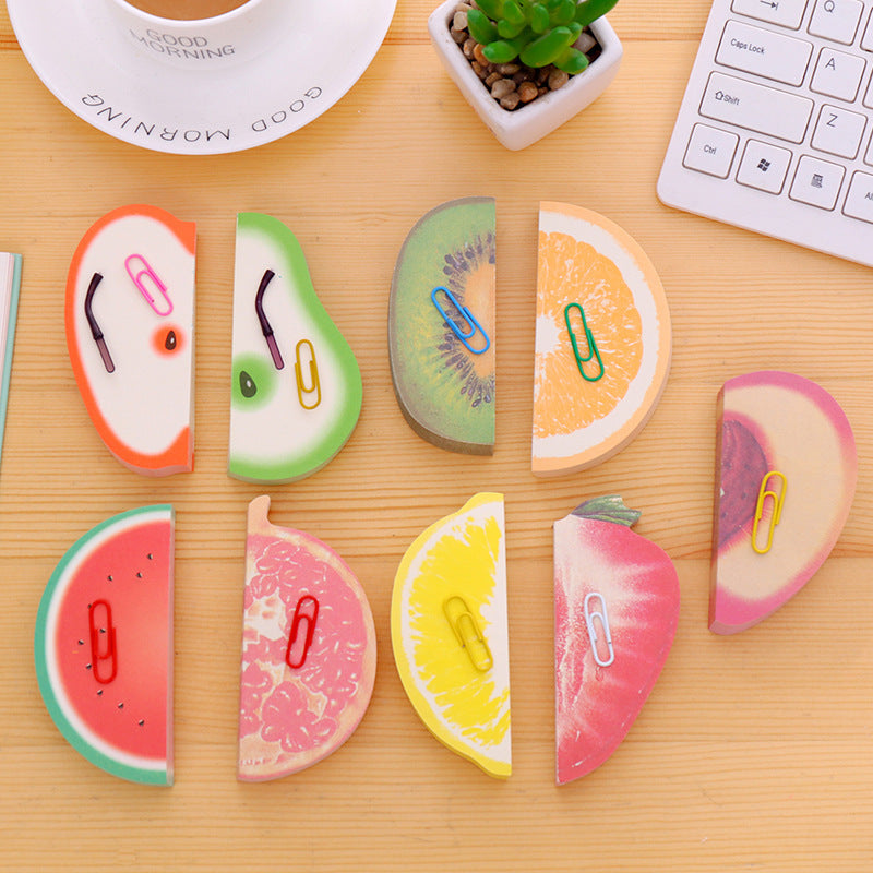 Paper Fruit Shaped Sticky Notes