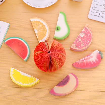 Paper Fruit Shaped Sticky Notes