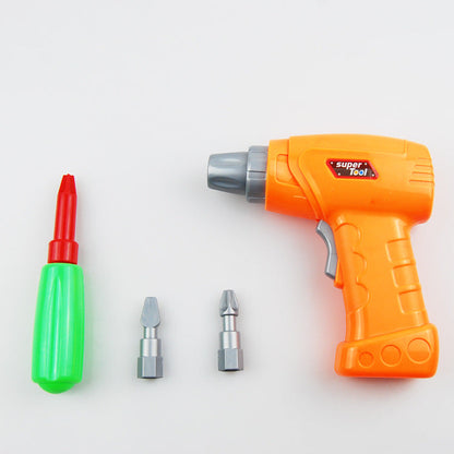 Interactive Nut Combination Educational Electric Drill Toy for Children