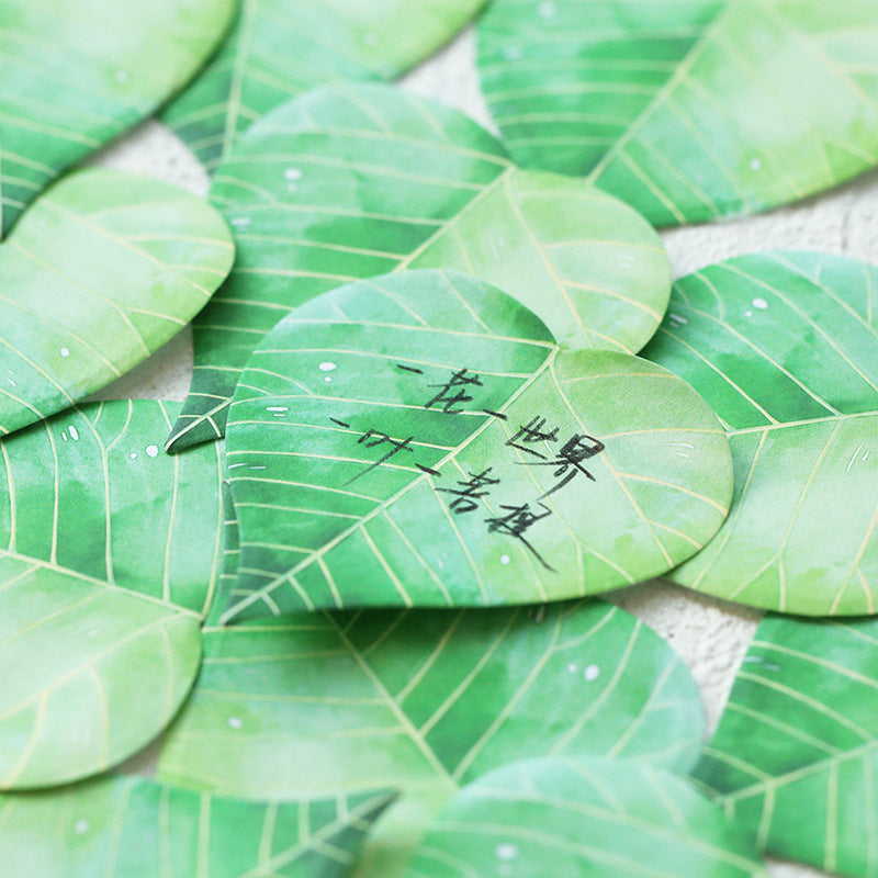 Paper Simulation Leaf Convenience Stickers