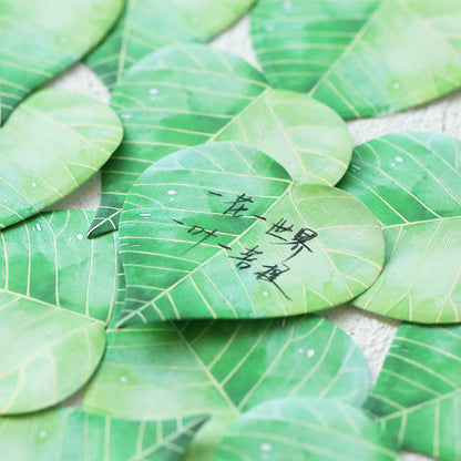 Paper Simulation Leaf Convenience Stickers