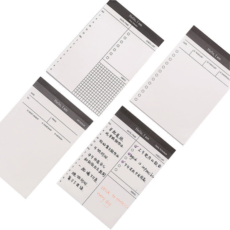 Paper Black Simple Post-it Notes