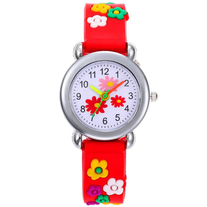 Girl's Watch With Flower Strap And Dial