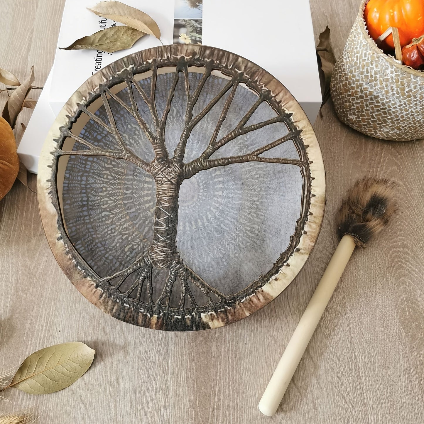 Beautiful Wooden Shaman Drum