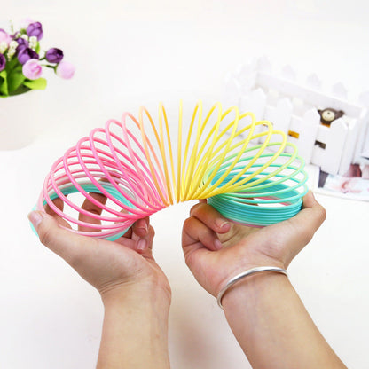 Colorful Folding Rainbow Spring Coil Toy