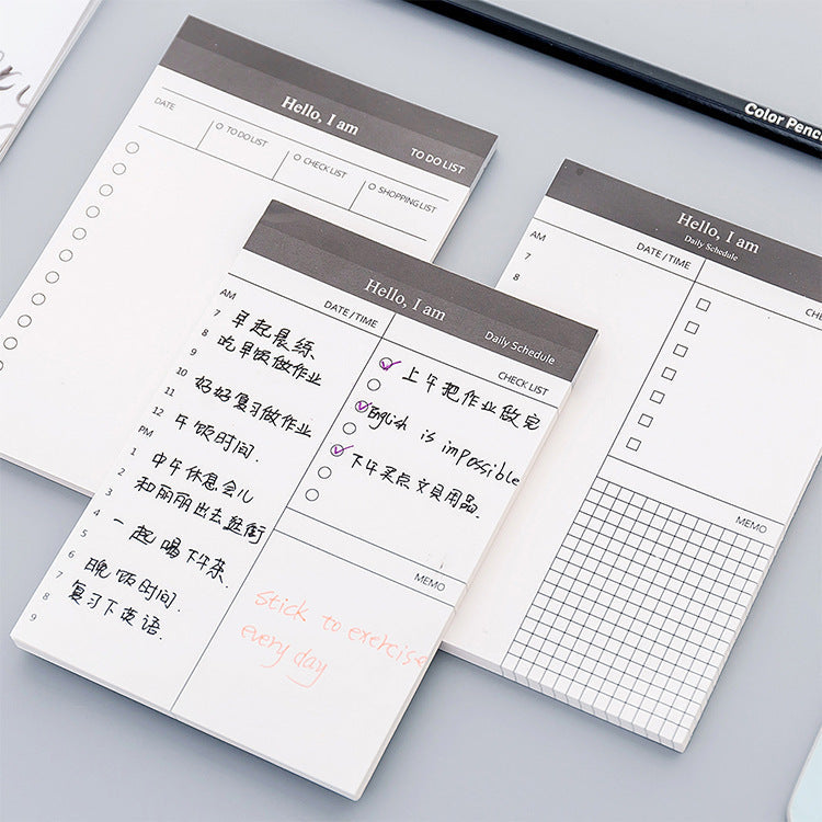 Paper Black Simple Post-it Notes