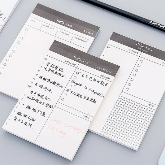 Paper Black Simple Post-it Notes
