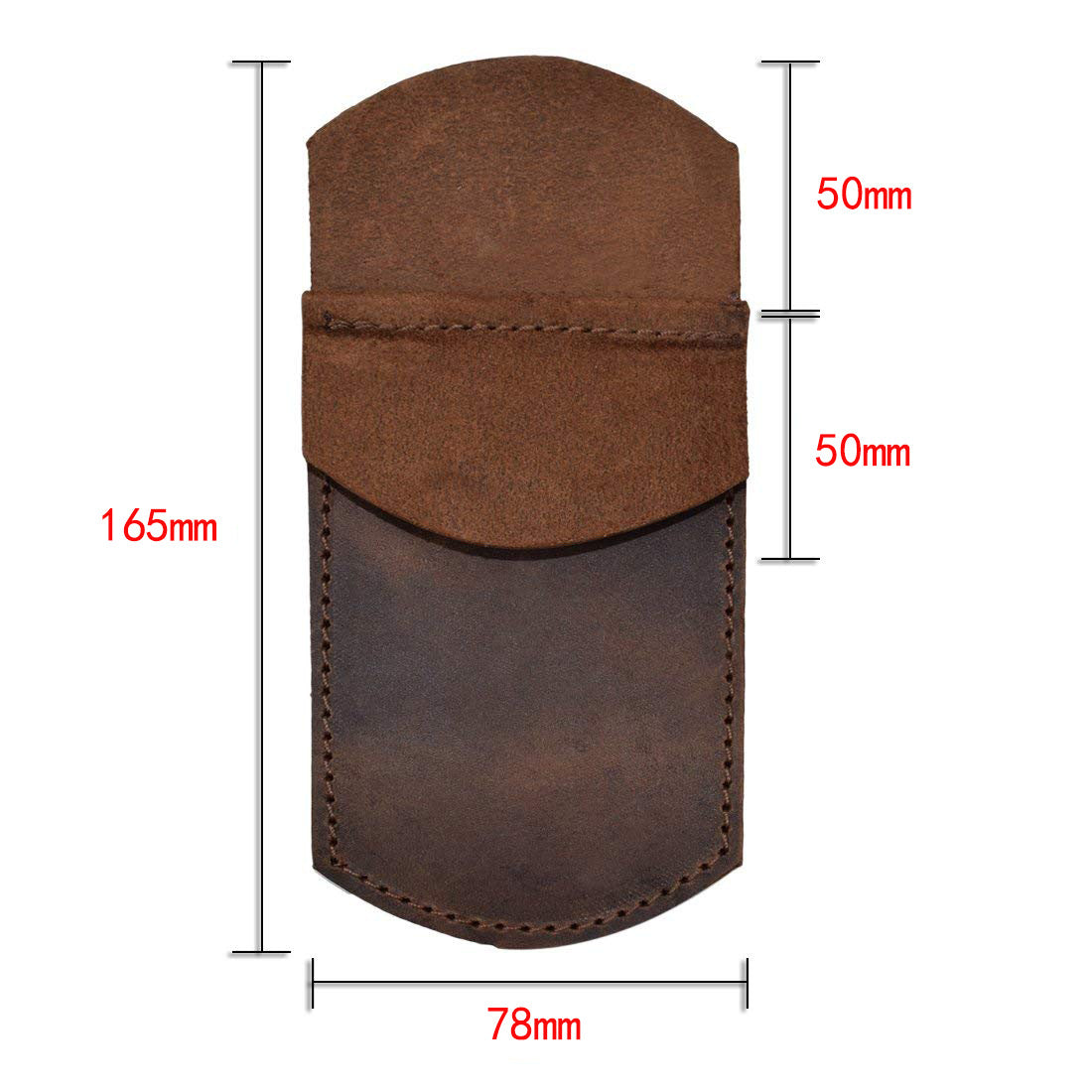Genuine Vintage Handmade Cowhide Pencil Case