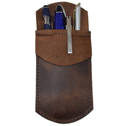 Genuine Vintage Handmade Cowhide Pencil Case