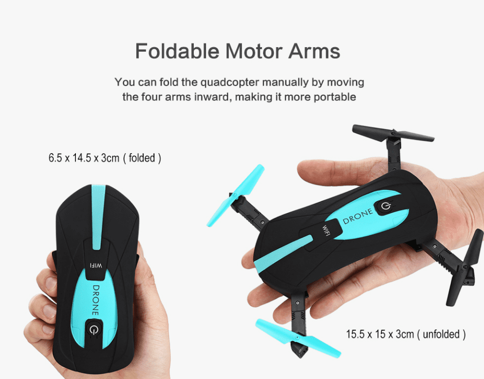 Pocket-Sized JY018 Black Bee Drone