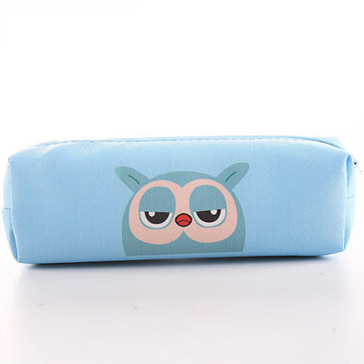 Cute Animal Cartoon Square PU Pencil Case Cute Animal Stationery Bag Multifunctional Student Pencil Case