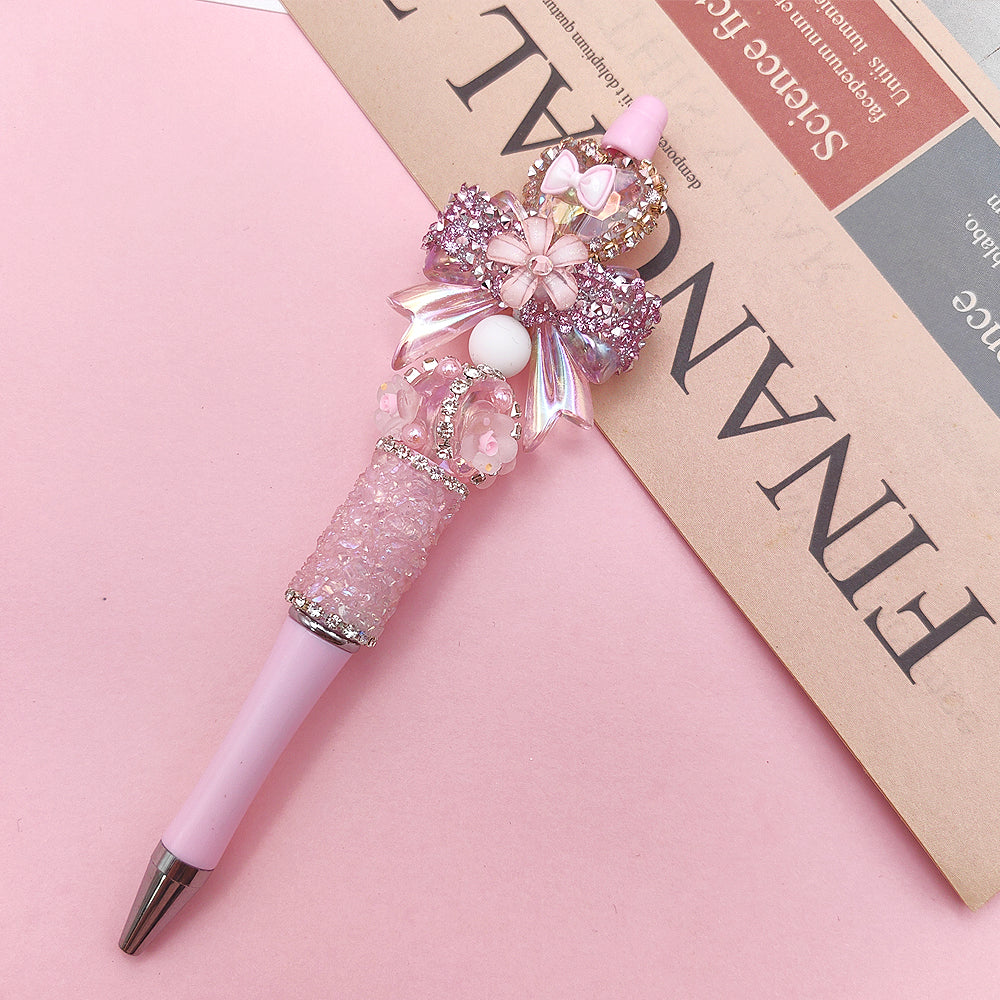 Beaded Handmade DIY Boutique Rhinestone Gravel Pen