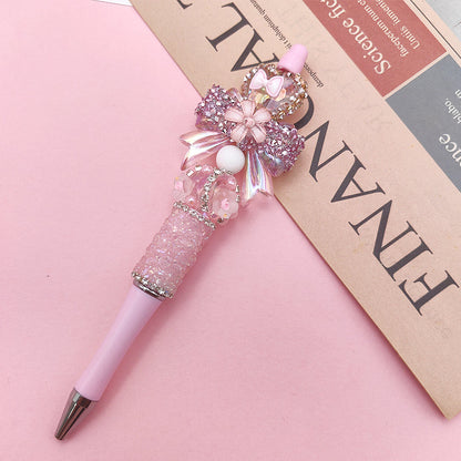 Beaded Handmade DIY Boutique Rhinestone Gravel Pen