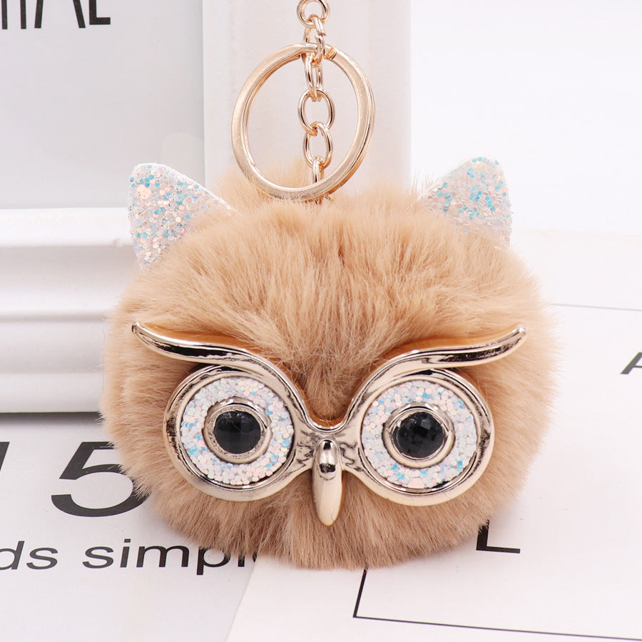 Owl Plush Keychain