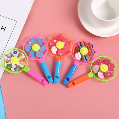 Wholesale children's toys Color windmill whistle  OLY-TOY-QM003