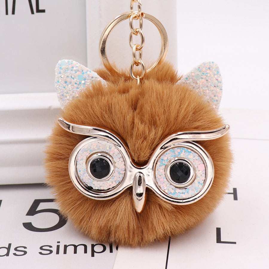 Owl Plush Keychain