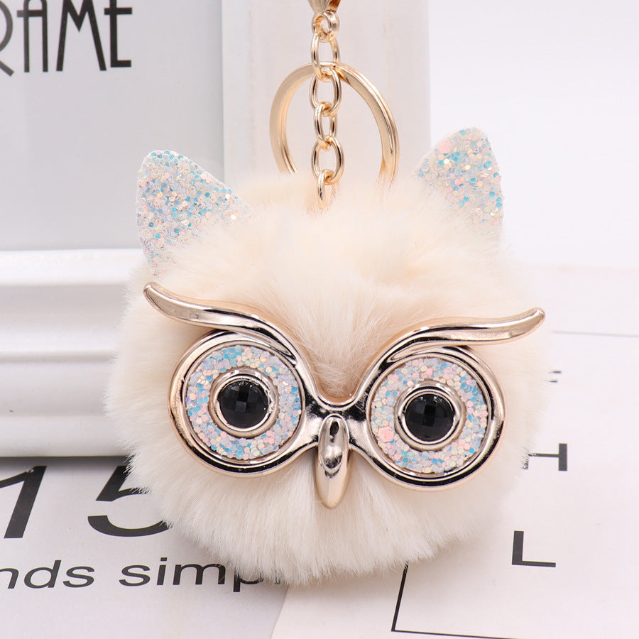 Owl Plush Keychain