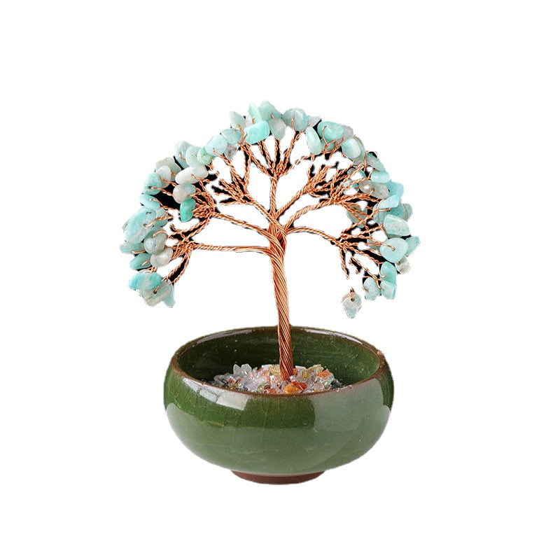 Natural Crystal Tree Ornaments