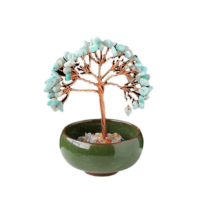 Natural Crystal Tree Ornaments