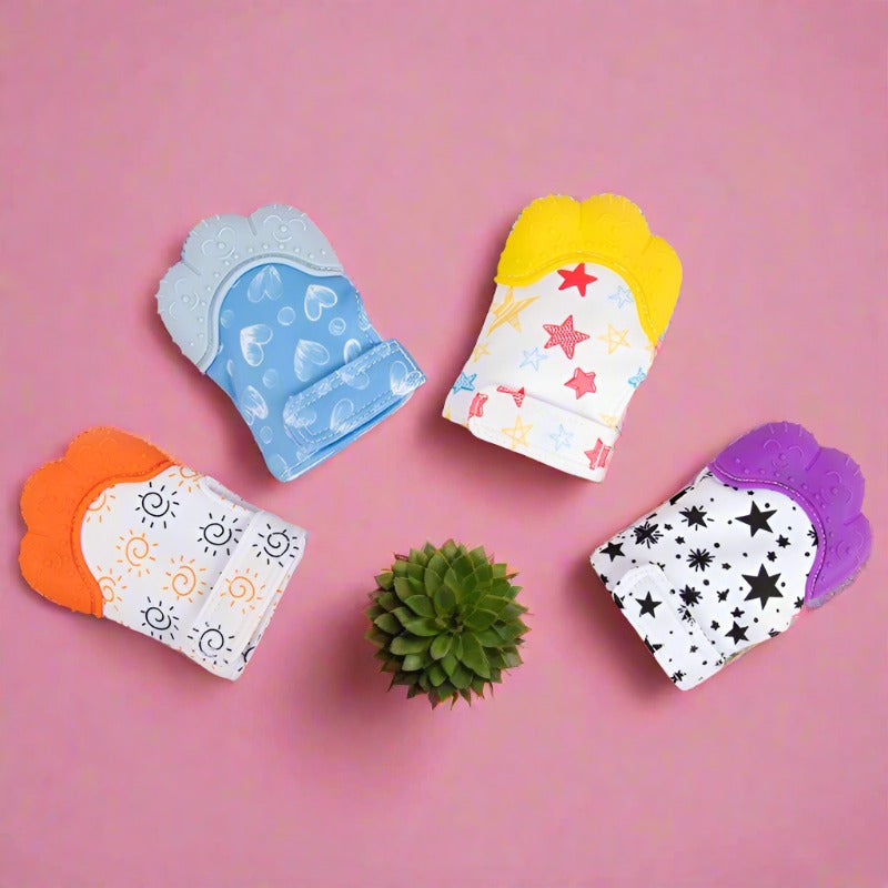 Silicone baby gloves teething supplies