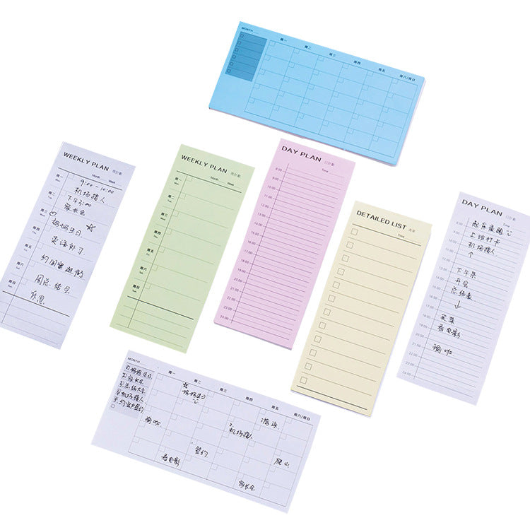 Paper Daily Weekly Monthly List Sticky Notes