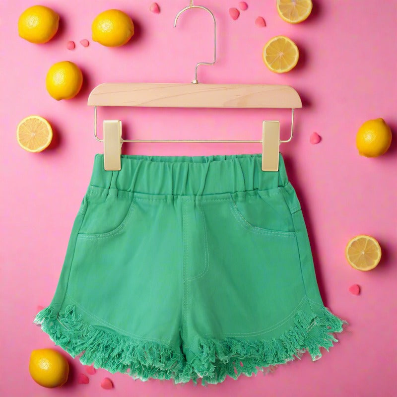 Summer Denim Color Shorts For Kids