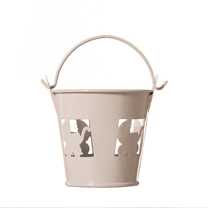 Home Decoration Metal Crafts Mini Iron Bucket Ornaments