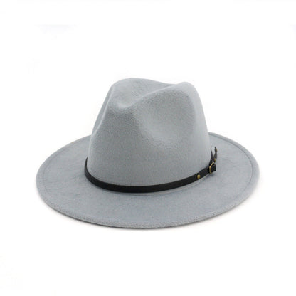 Jazz Hat Autumn And Winter British Retro Top Hat Fashion Women's Woolen Hat Wholesale Women's Hats