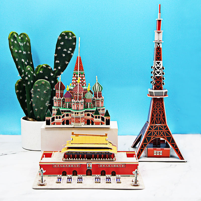 Handcrafted 3D Puzzle Educational Toy for Kids