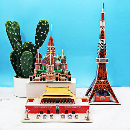Handcrafted 3D Puzzle Educational Toy for Kids