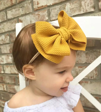 Big double bow headband