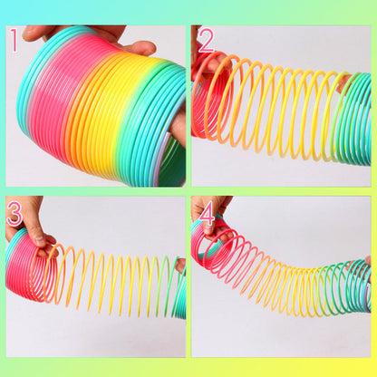 Colorful Folding Rainbow Spring Coil Toy